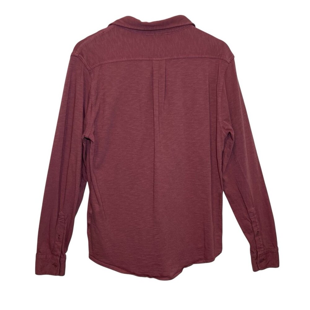j crew Women’s Shirt Small Size Rose Button Long Sleeves 100% Cotton Pocket - Picture 2 of 8